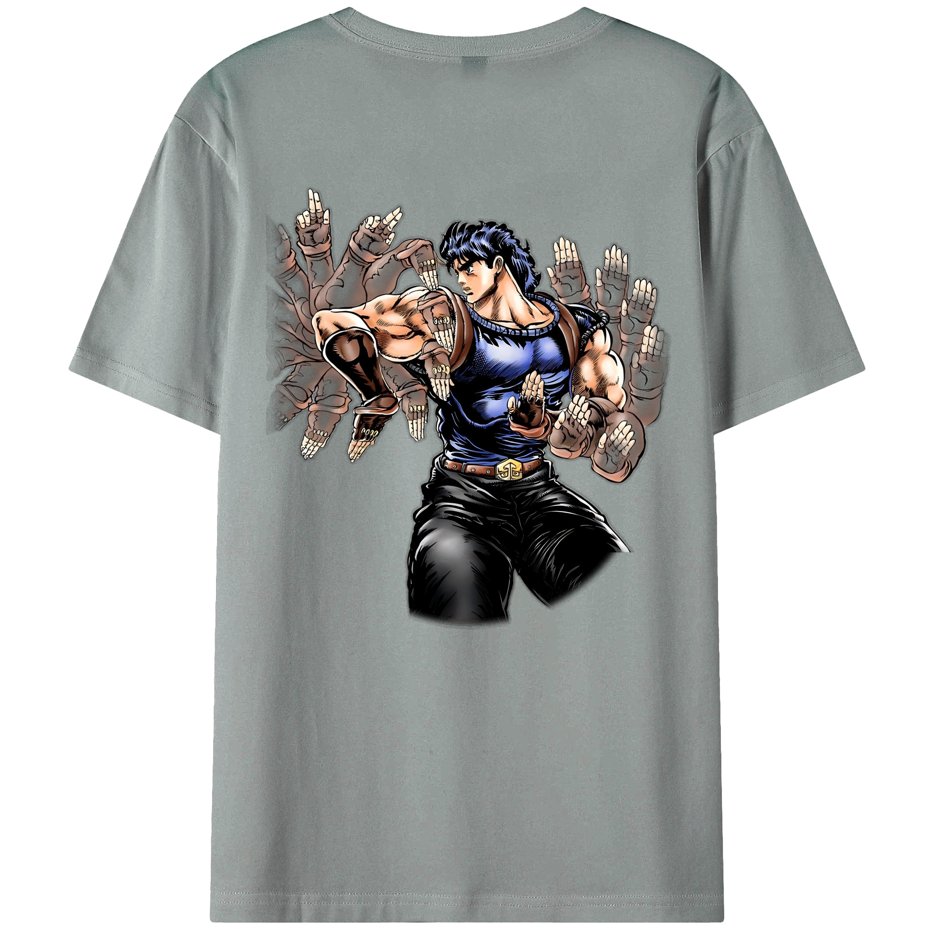 （画像用） ジョジョの奇妙な冒険 /ジョナサン?ジョースター JoJo's Bizarre Adventure Jonathan Joestar 綿100％ メンズ半袖Tシャツ（バックプリント） 通気性